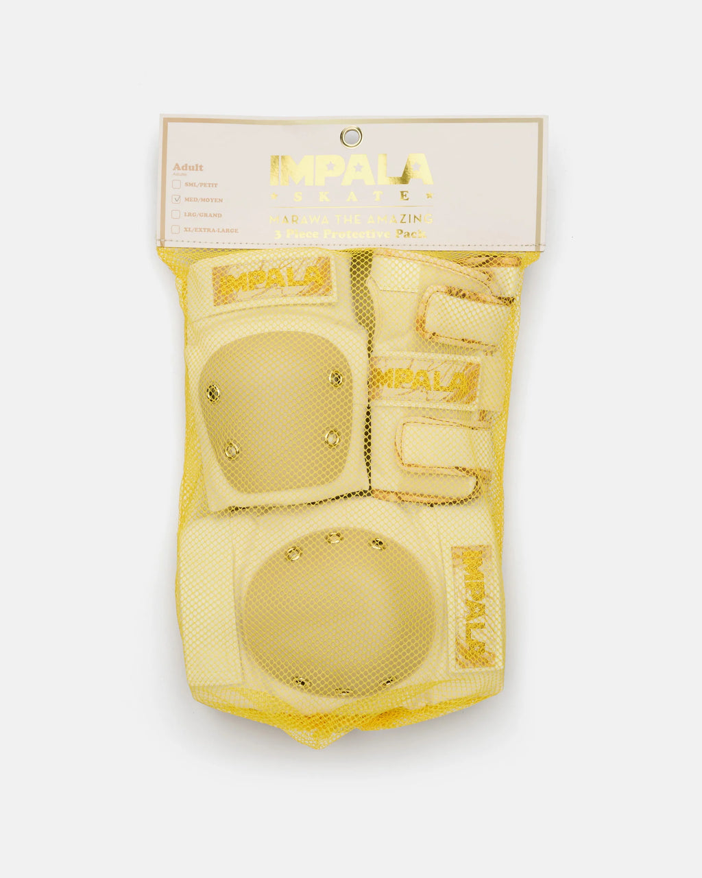 Impala Pad Set - MARAWA GOLD - Pigeon's Roller Skate Shop