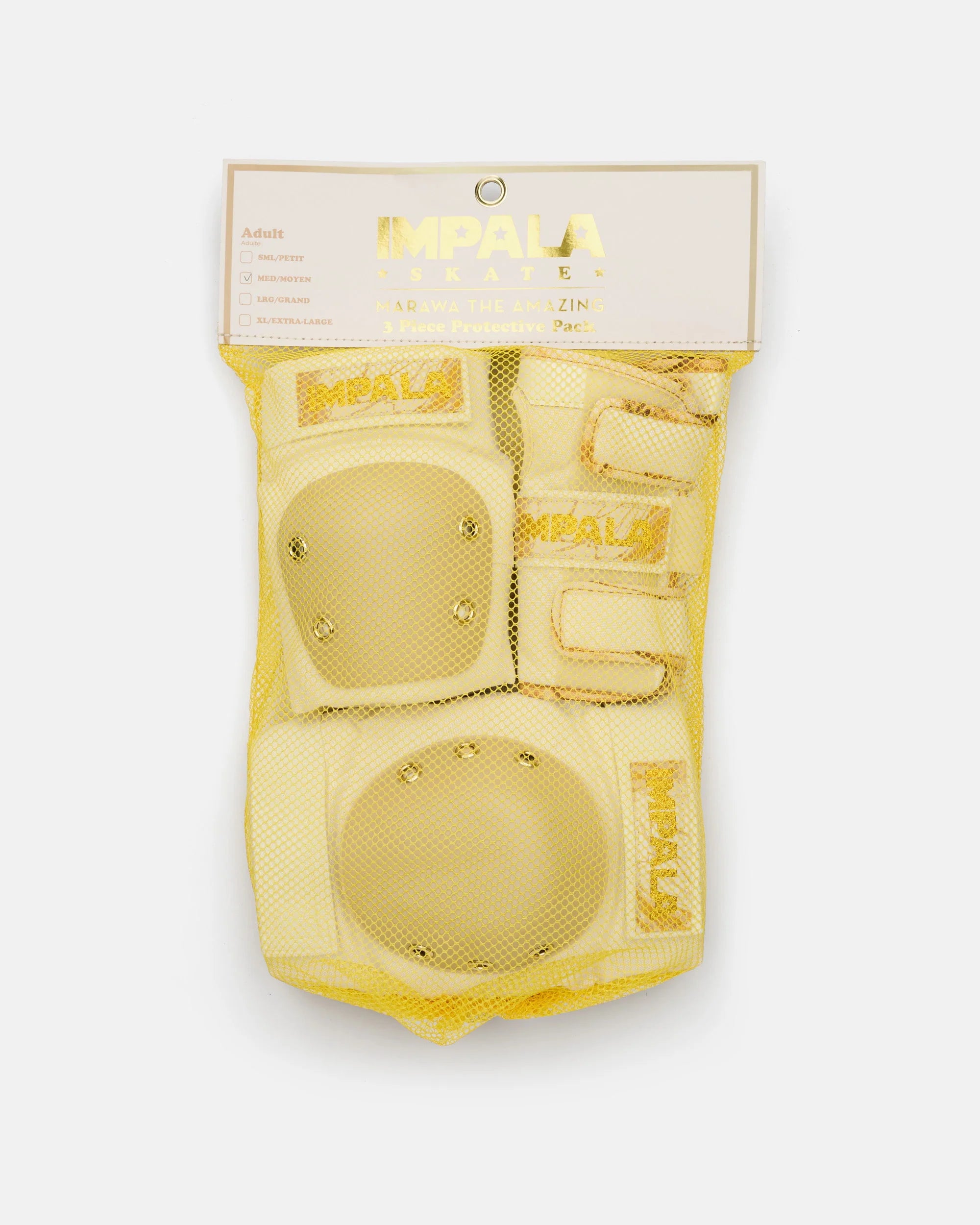 Impala Pad Set - MARAWA GOLD - Pigeon's Roller Skate Shop