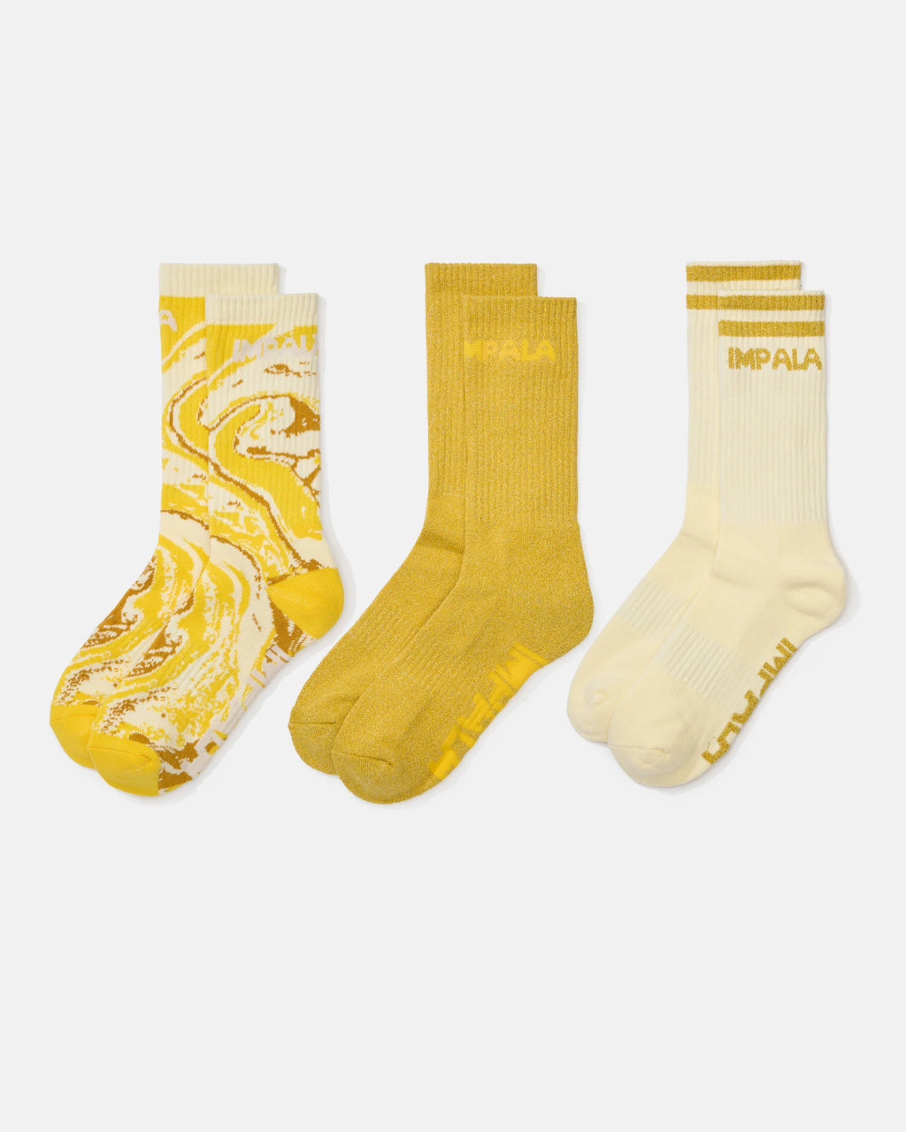 Impala Sock 3 pack - MARAWA GOLD - Pigeon's Roller Skate Shop