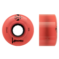 Luminous Light Up Wheels - CORAL GLOW IN THE DARK - Pigeon's Roller Skate Shop