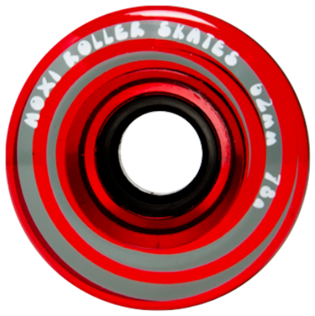 Moxi Outdoor Wheel 8 pack- RED TINT *BLEM* - Pigeon's Roller Skate Shop