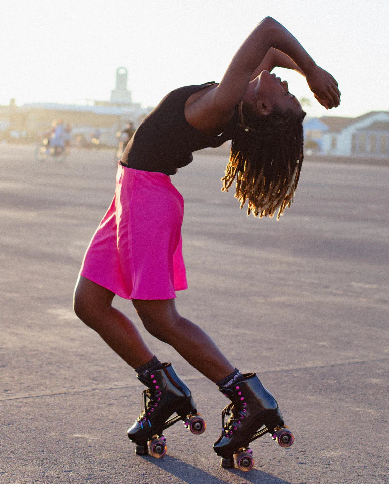 Impala Roller Skates - BLACK HOLOGRAPHIC - Pigeon's Roller Skate Shop