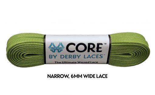 CORE by Derby Laces - OLIVE GREEN 108" - Pigeon's Roller Skate Shop