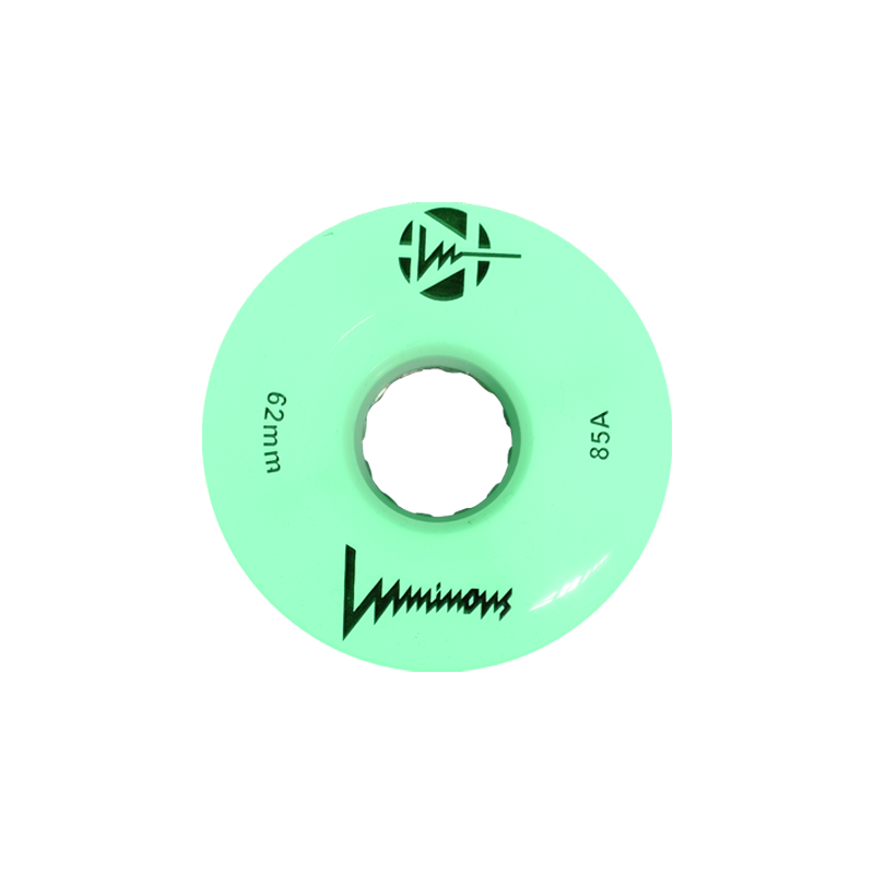 Luminous Light Up Wheels - WHITE GLOW - Pigeon's Roller Skate Shop