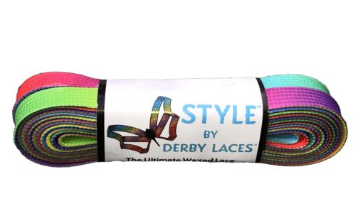 Rainbow Gradient Derby Laces - Pigeon's Roller Skate Shop