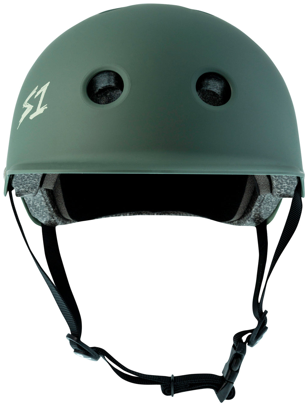 S1 Lifer Brim Helmet - AMBUSH GREEN MATTE - Pigeon's Roller Skate Shop