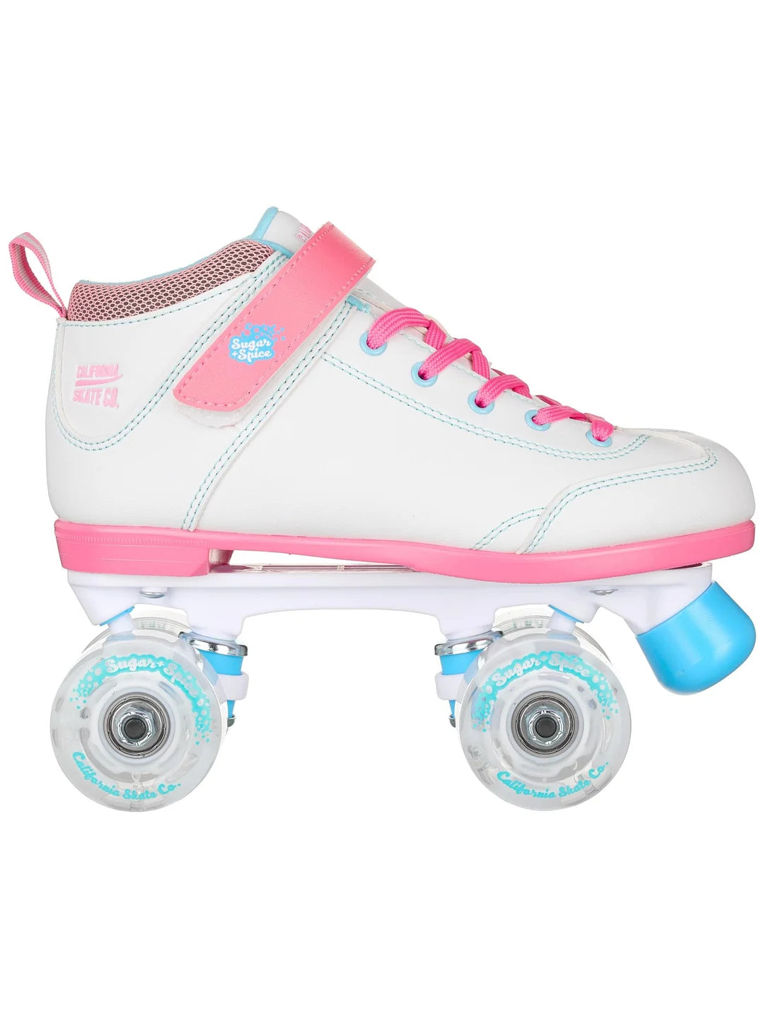 Sugar & Spice Kid's Light Up Roller Skates - WHITE - Pigeon's Roller Skate Shop