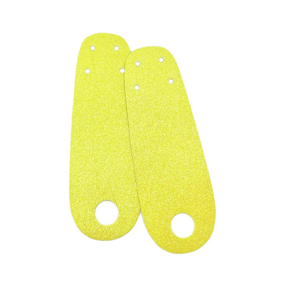 Toe Straps - YELLOW GLITTER - Pigeon's Roller Skate Shop