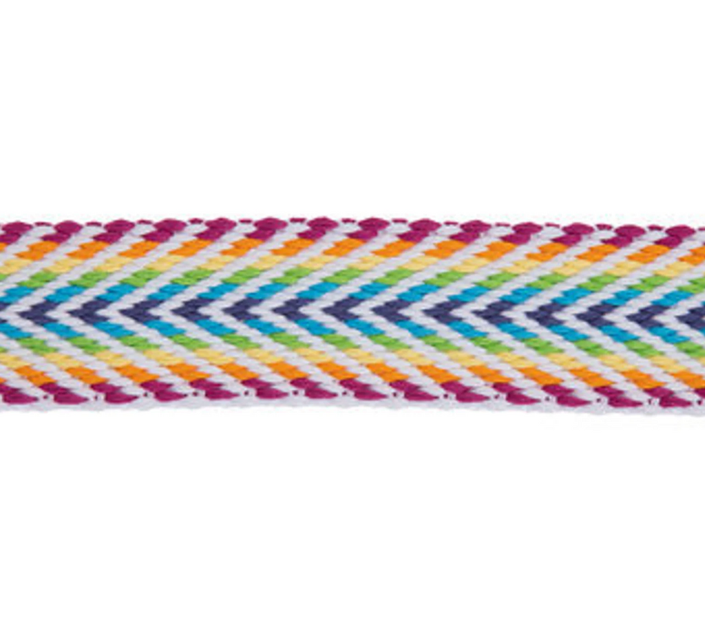 Woven Skate Leash - RAINBOW - Pigeon's Roller Skate Shop