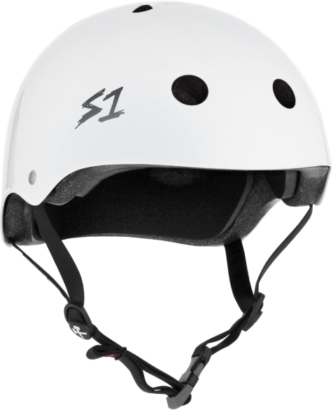 S1 Mega Lifer Helmet-White Gloss - Pigeon's Roller Skate Shop