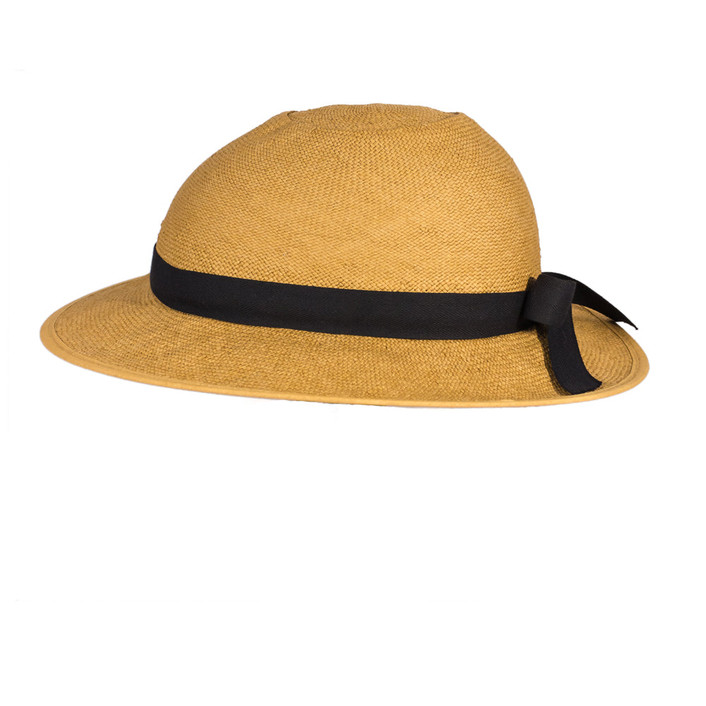 fedora on motorcycle helmet Straw Hat Bike Helmet - Comfort Helmet + Cover / US Large
