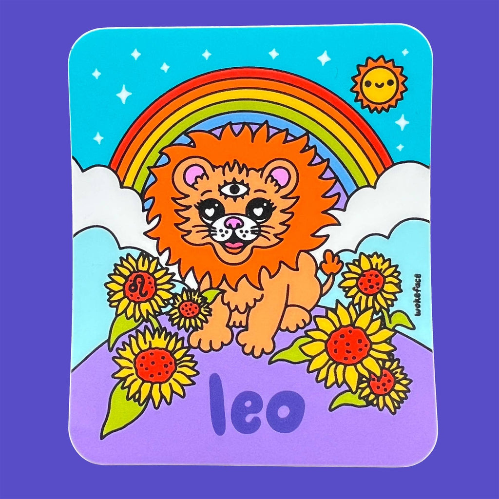 Sticker - Zodiac: Leo - Pigeon's Roller Skate Shop