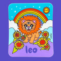 Sticker - Zodiac: Leo - Pigeon's Roller Skate Shop