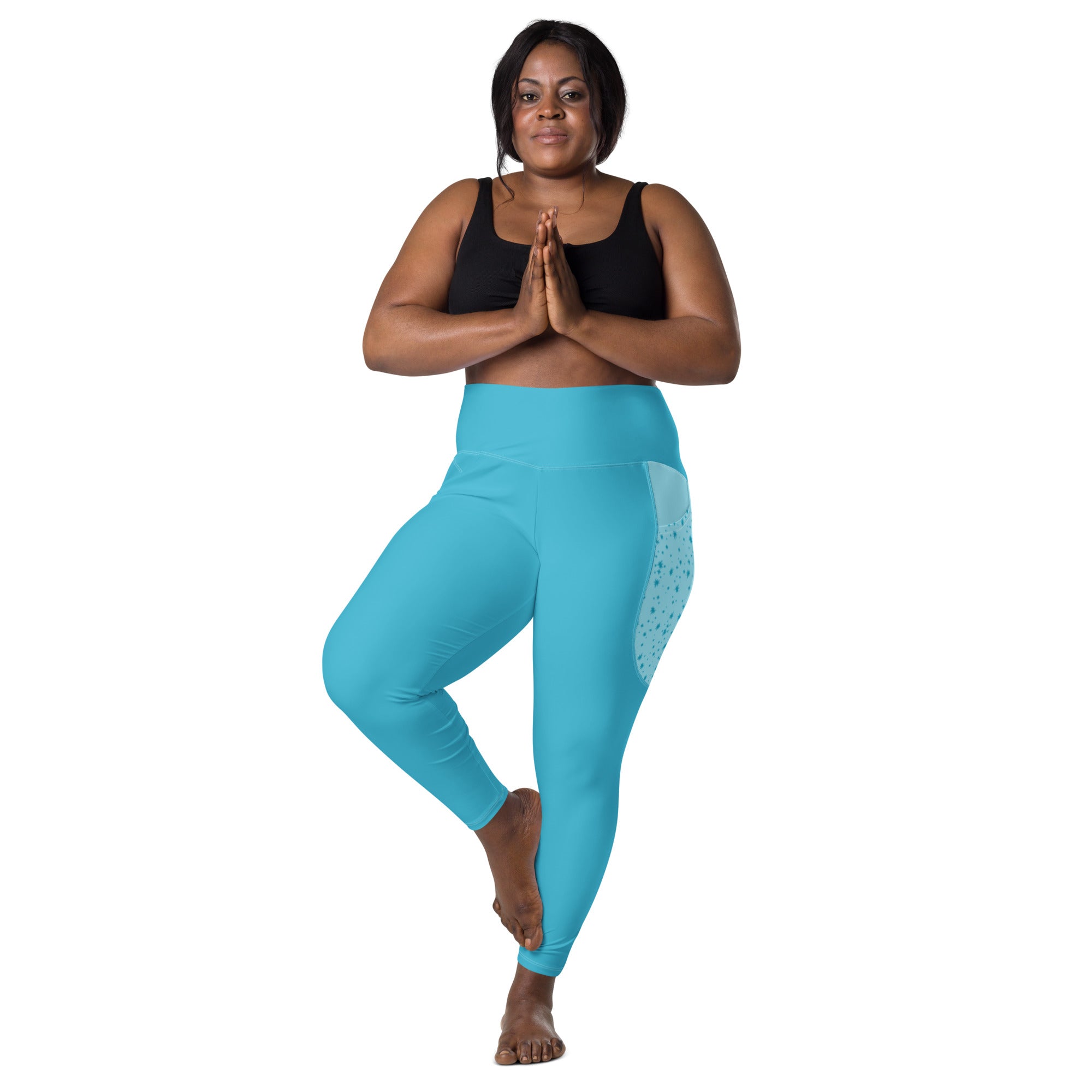 Pigeon's Skate Leggings with Pockets - LIGHT BLUE - Pigeon's Roller Skate Shop