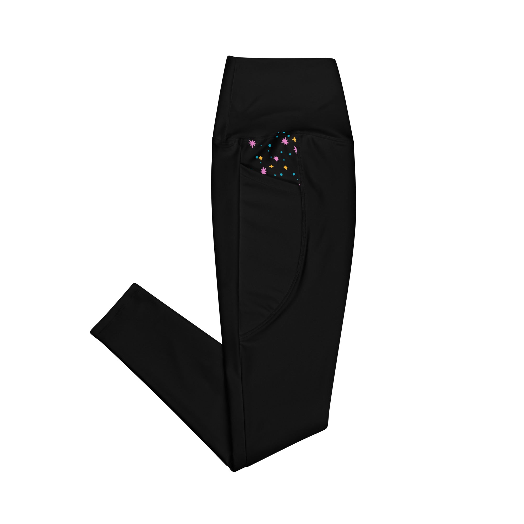 Pigeon's Skate Leggings with Pockets - BLACK - Pigeon's Roller Skate Shop
