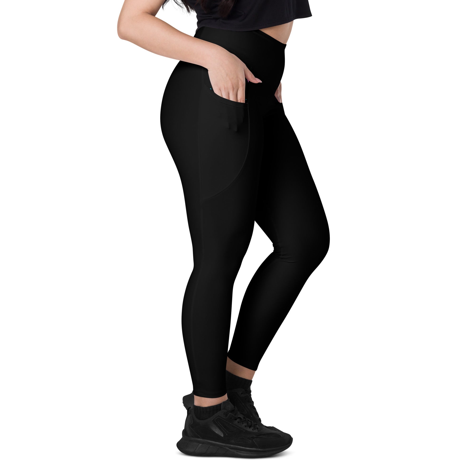 Pigeon's Skate Leggings with Pockets - BLACK - Pigeon's Roller Skate Shop
