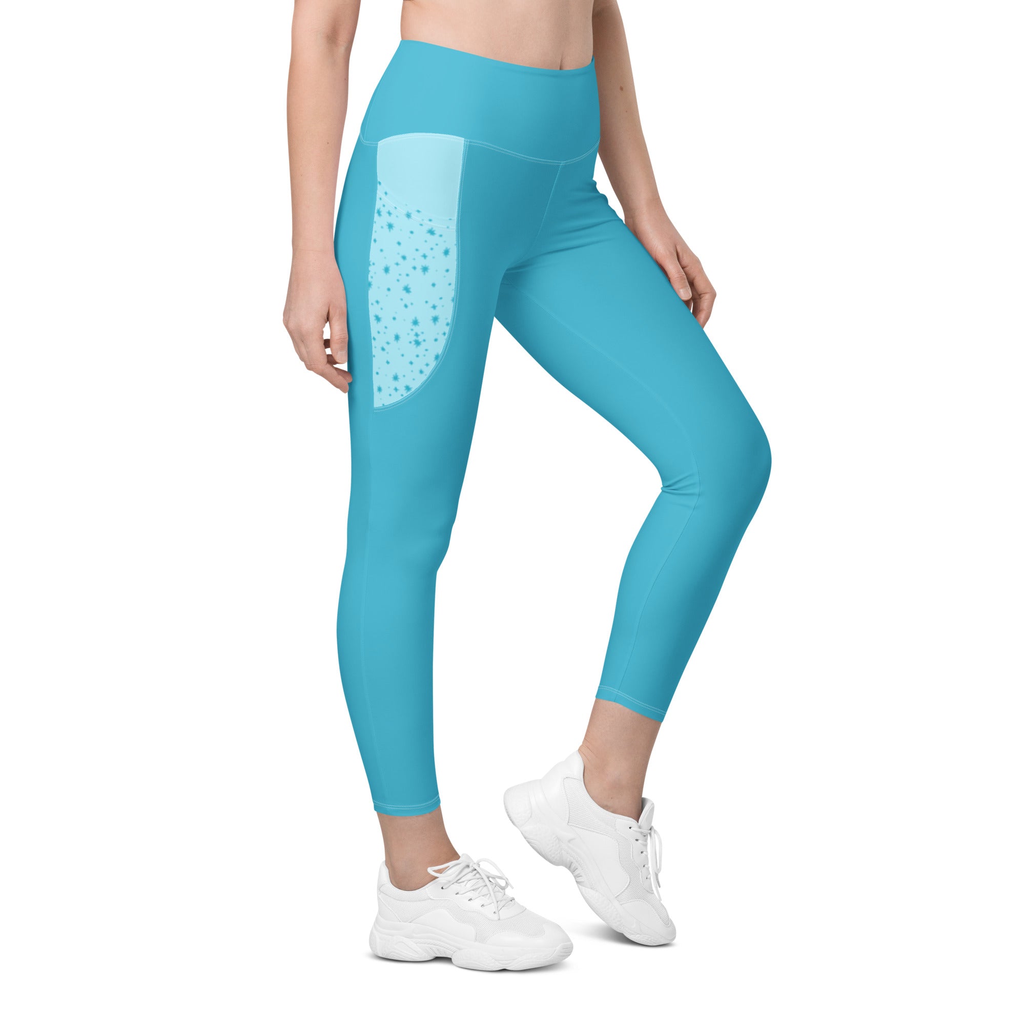 Pigeon's Skate Leggings with Pockets - LIGHT BLUE - Pigeon's Roller Skate Shop