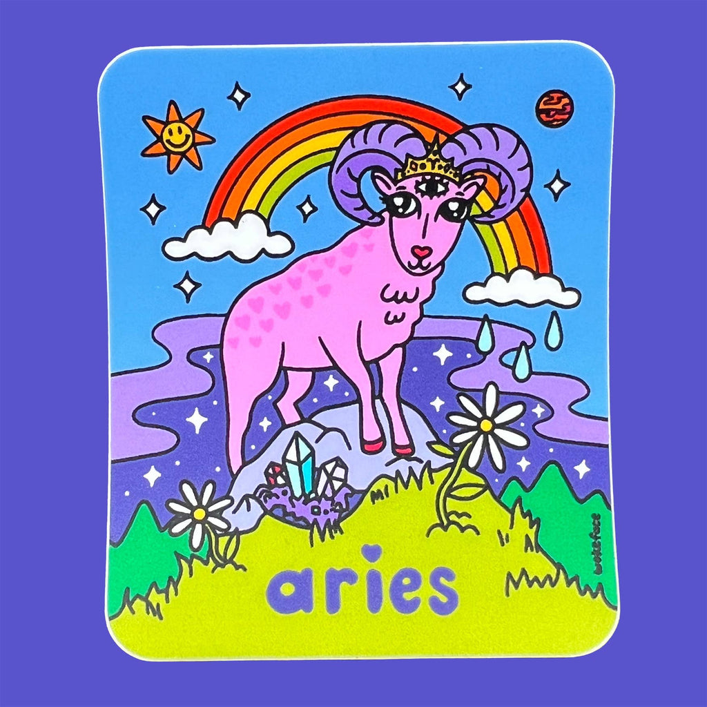 Sticker - Zodiac: Aries - Pigeon's Roller Skate Shop