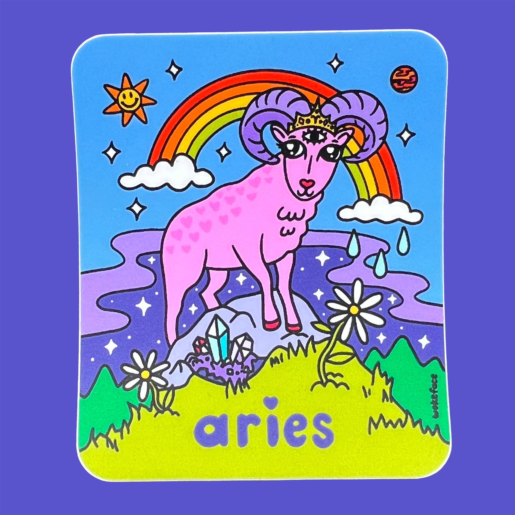 Sticker - Zodiac: Aries - Pigeon's Roller Skate Shop