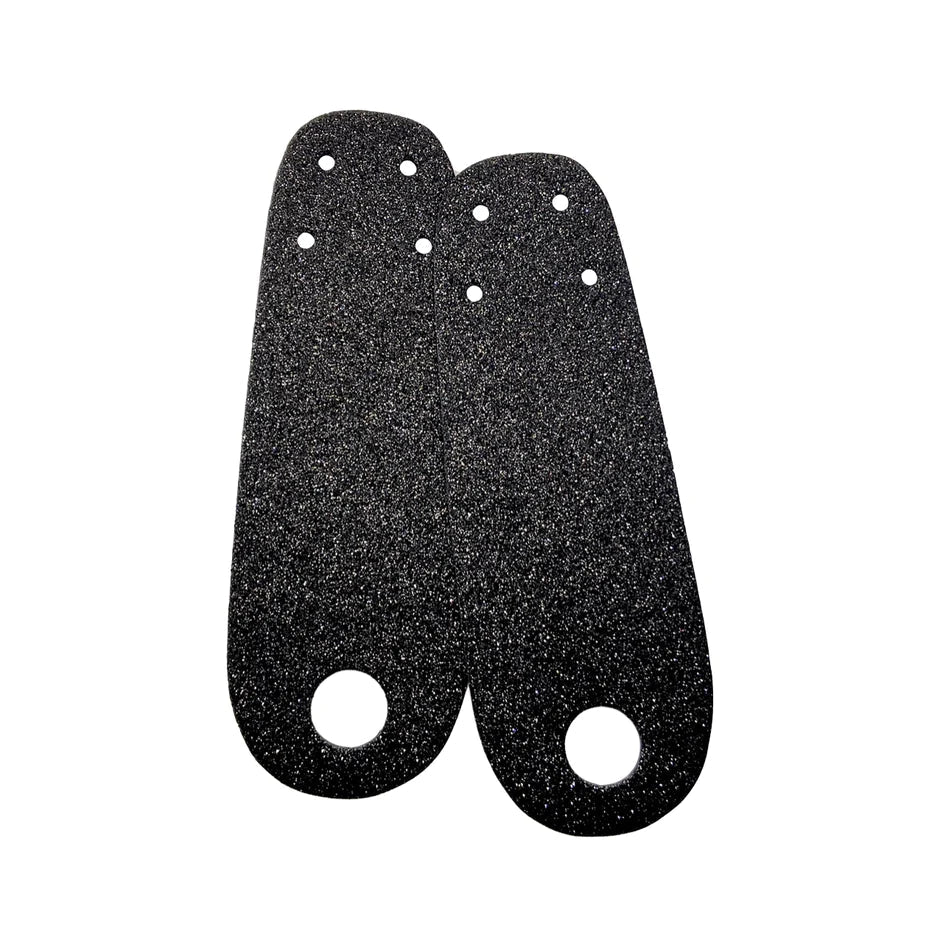 Toe Straps - BLACK GLITTER - Pigeon's Roller Skate Shop