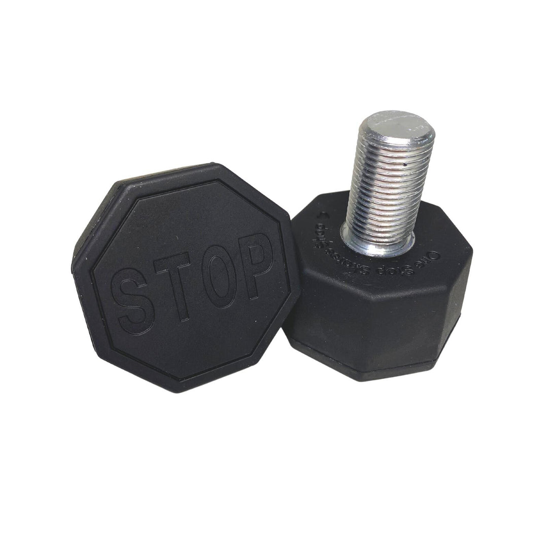 Stop Sign Toe Stops - BLACK | Pigeon's Roller Skate Shop