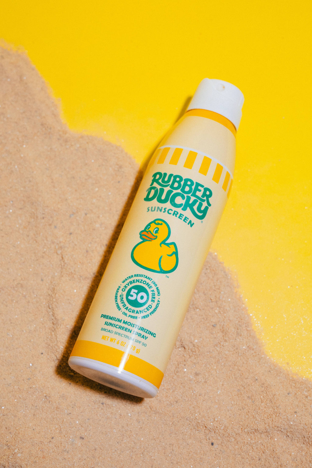 Rubber Ducky SPF 50 Sunscreen Spray - 6 oz Clear - Pigeon's Roller Skate Shop