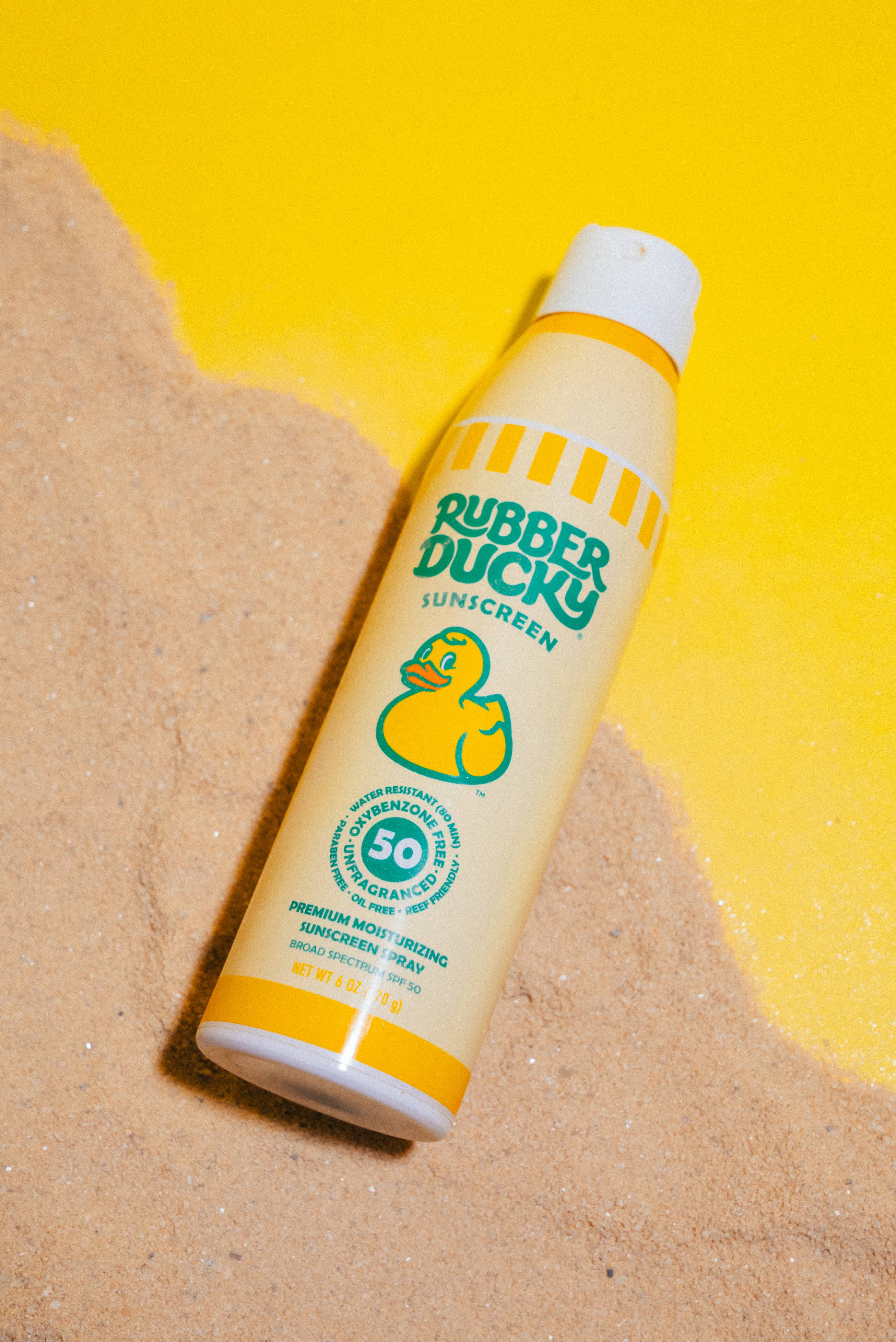 Rubber Ducky SPF 50 Sunscreen Spray - 6 oz Clear - Pigeon's Roller Skate Shop