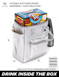 Cooler Backpack | 12 Can Beach Bag Silver - Pigeon's Roller Skate Shop
