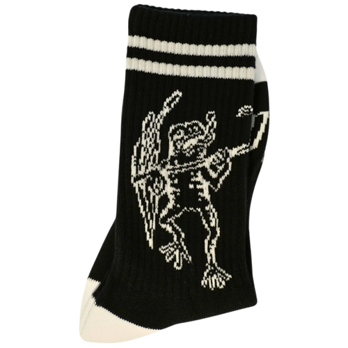BRUNNY Gero Gero Padded Skate Socks - BLACK - Pigeon's Roller Skate Shop