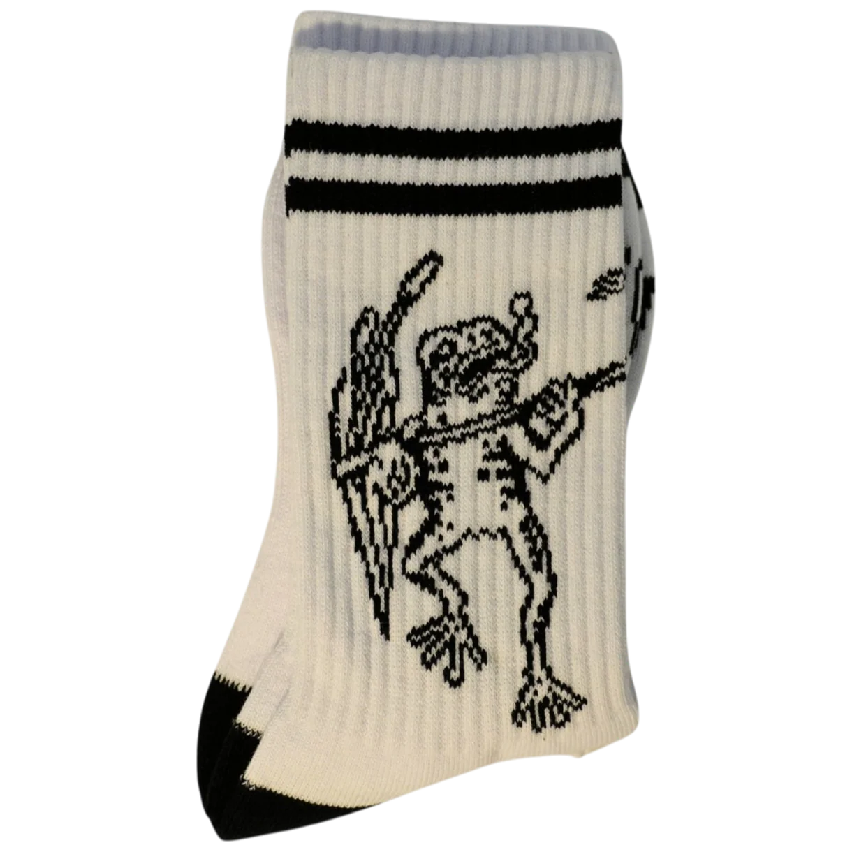 Brunny Gero Gero Padded Skate Socks - WHITE - Pigeon's Roller Skate Shop