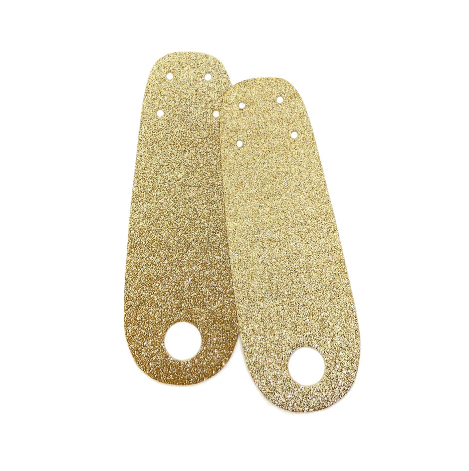 Toe Straps - GOLD GLITTER - Pigeon's Roller Skate Shop