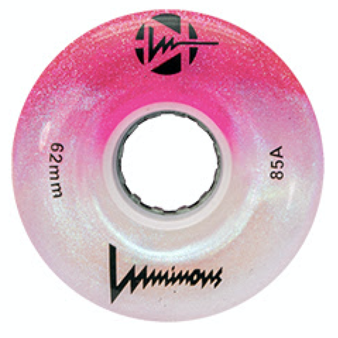 Luminous Light Up Wheels - COTTON CANDY - Pigeon's Roller Skate Shop