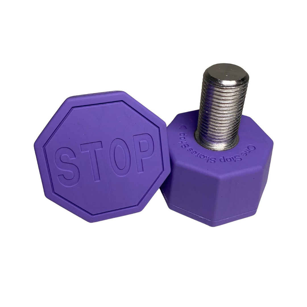 Stop Sign Toe Stops - PURPLE - Pigeon's Roller Skate Shop