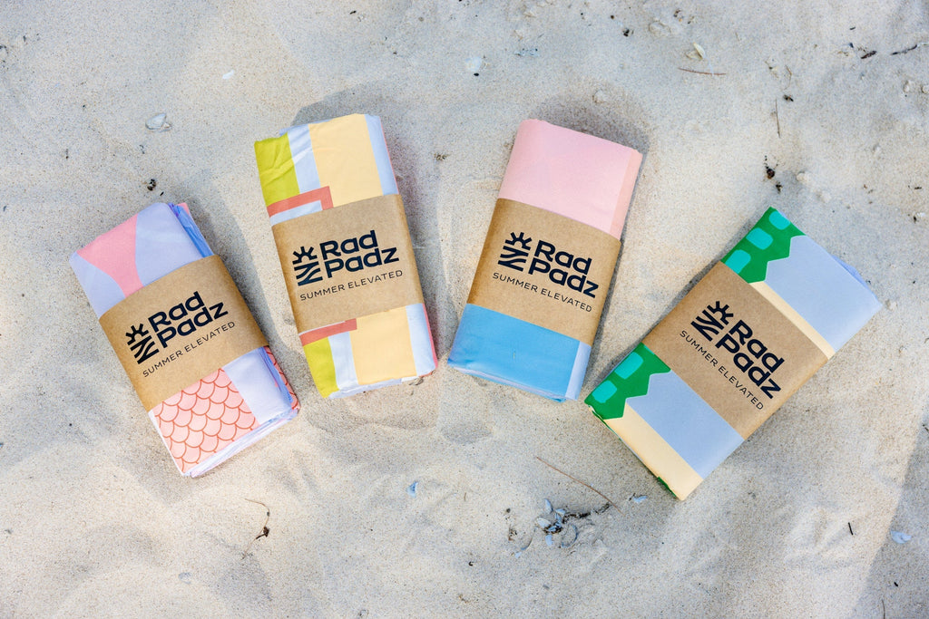 RadPadz Quick-Dry, Sand-Free Towel | 4 Pack