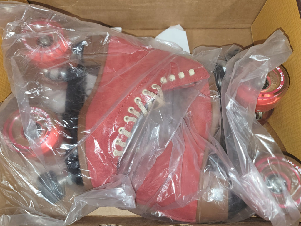SIZE 4 RED LOLLY SKATES - Pigeon's Roller Skate Shop