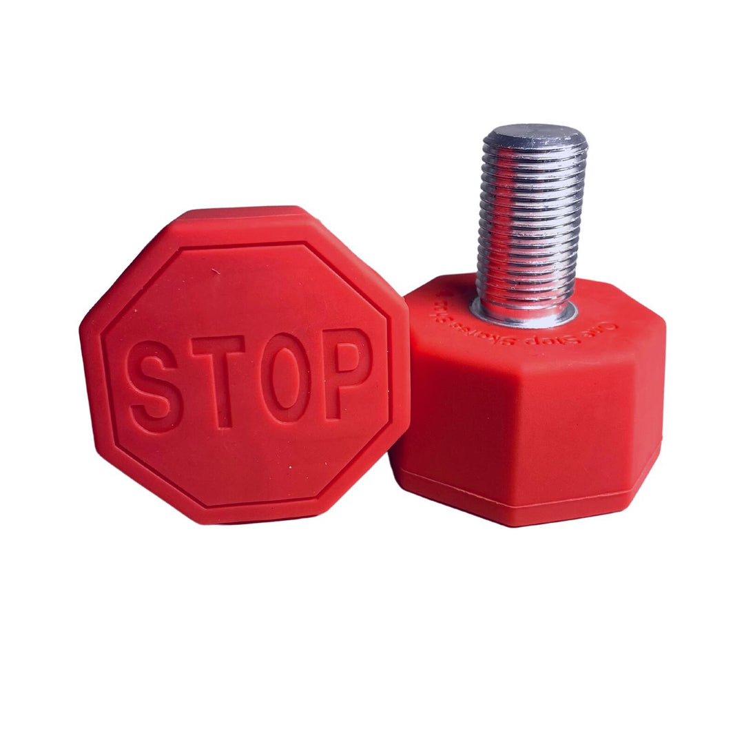 Stop Sign Toe Stops - RED - Pigeon's Roller Skate Shop