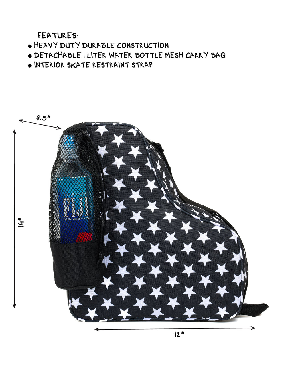 Roller Skate Bag | Black Star - Pigeon's Roller Skate Shop