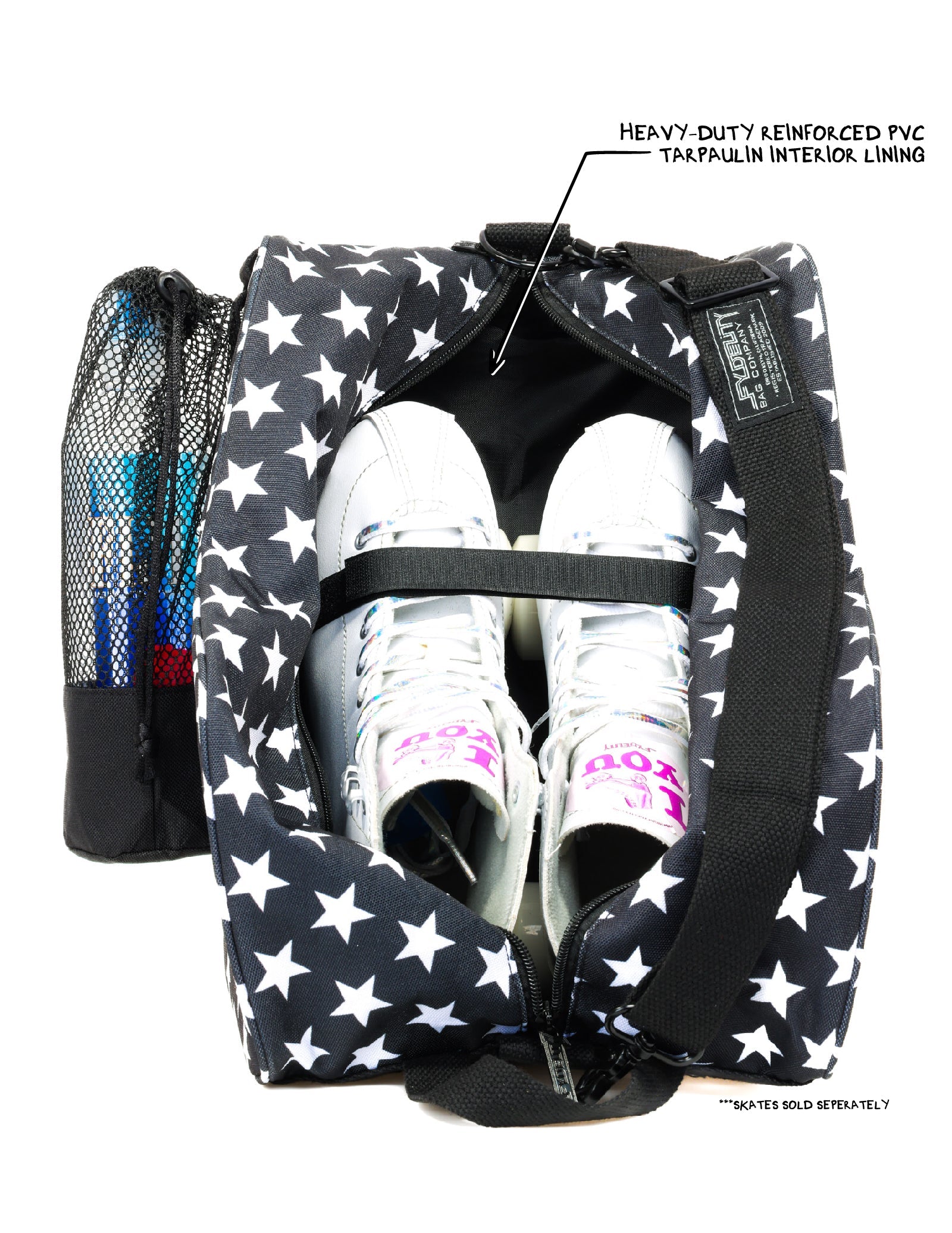 Roller Skate Bag | Black Star - Pigeon's Roller Skate Shop