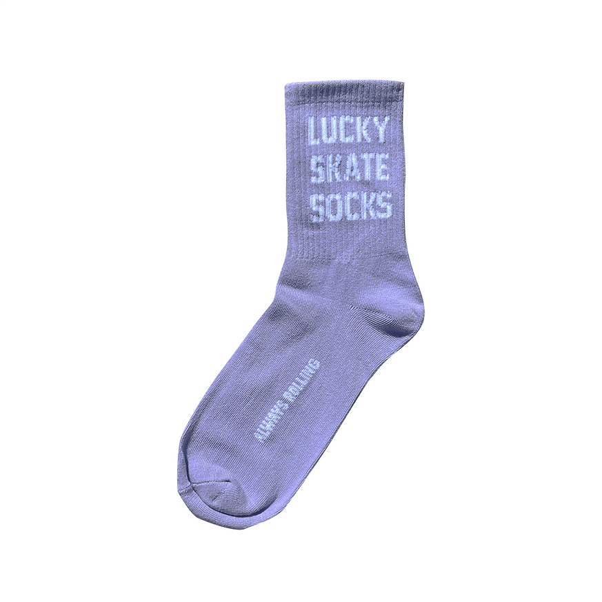 Lucky Skate Socks - LILAC - Pigeon's Roller Skate Shop