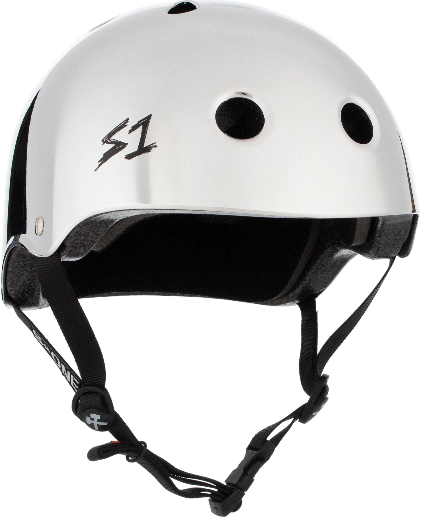 S1 Lifer Helmet - SILVER MIRROR - Pigeon's Roller Skate Shop