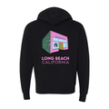 Long Beach Shop Zip Up Hoodie - Pigeon's Roller Skate Shop