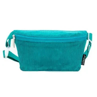 Fanny Pack |Ultra-Slim| Corduroy - AQUA - Pigeon's Roller Skate Shop