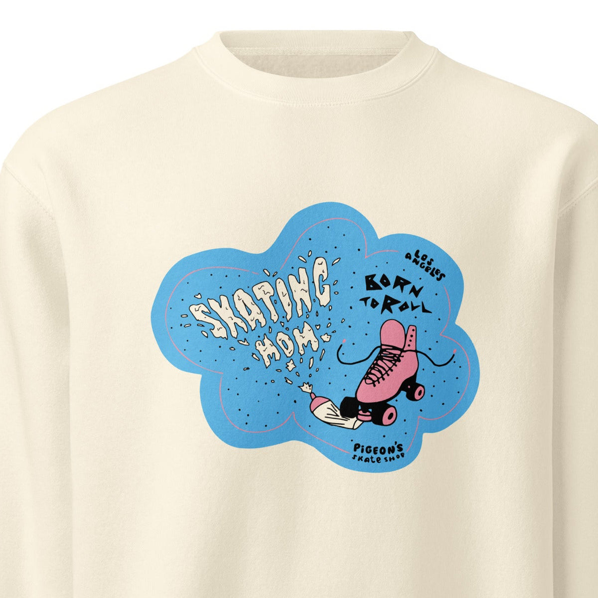 Skating Mom Crew Neck Sweatshirt