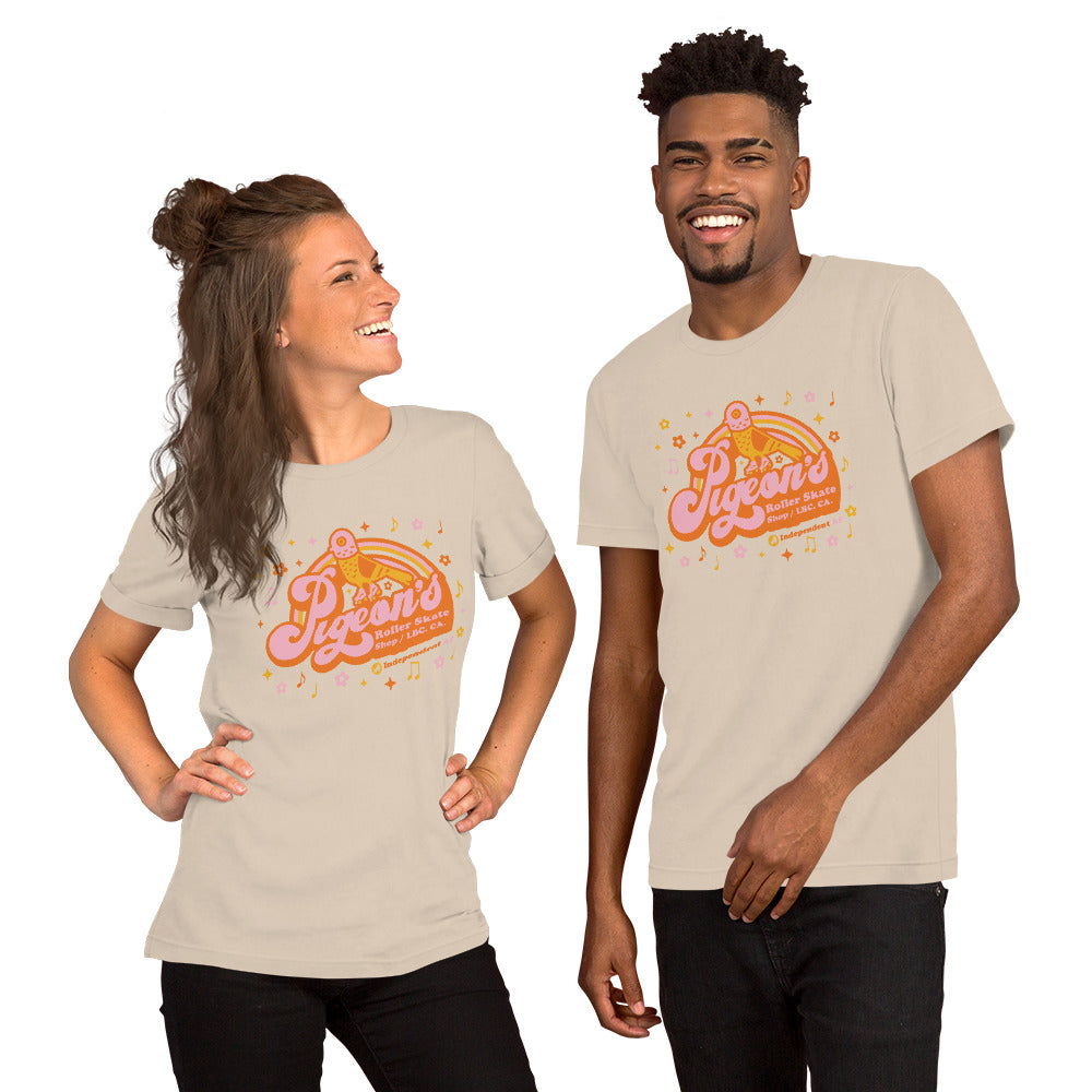 Pigeon's Groovy Tee - Pigeon's Roller Skate Shop