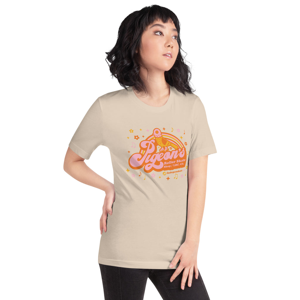 Pigeon's Groovy Tee - Pigeon's Roller Skate Shop