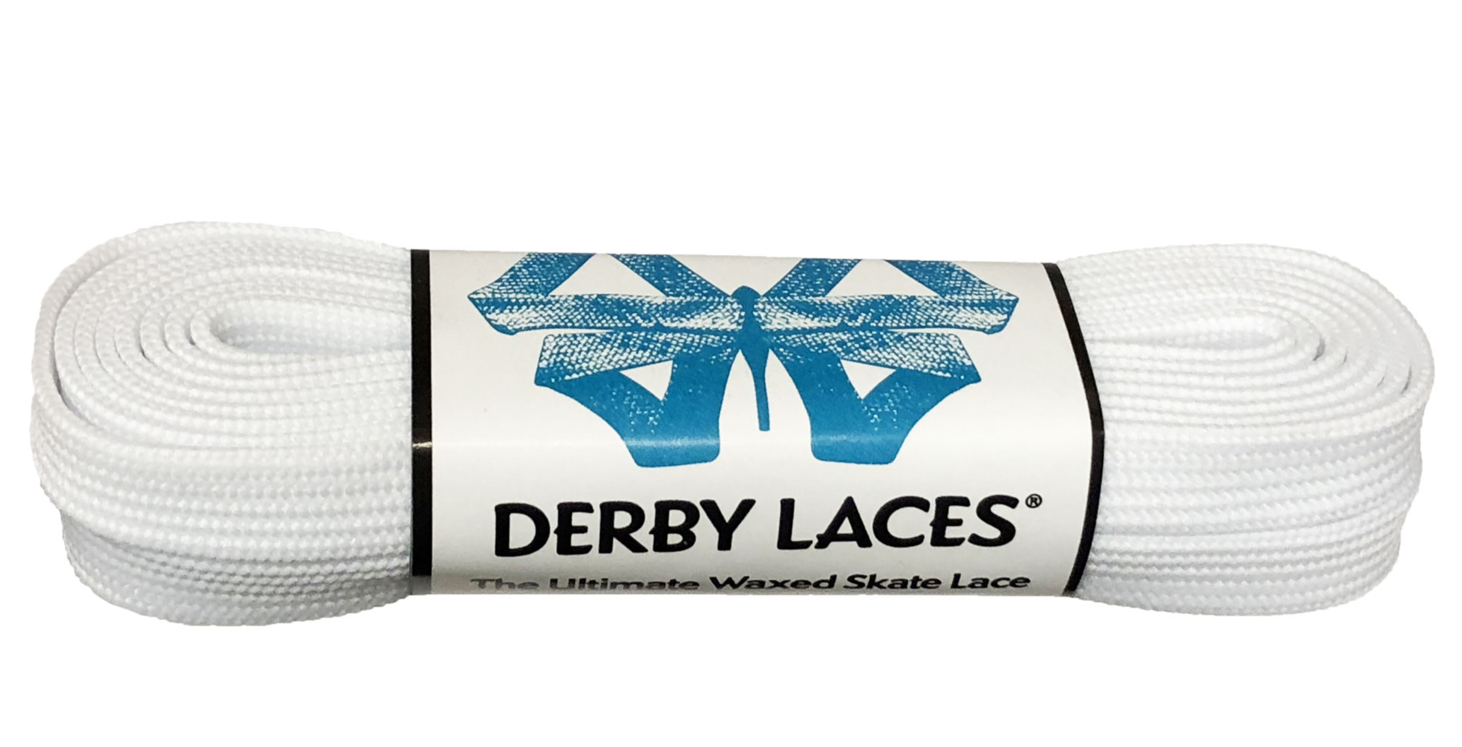 White Derby Laces - Pigeon's Roller Skate Shop
