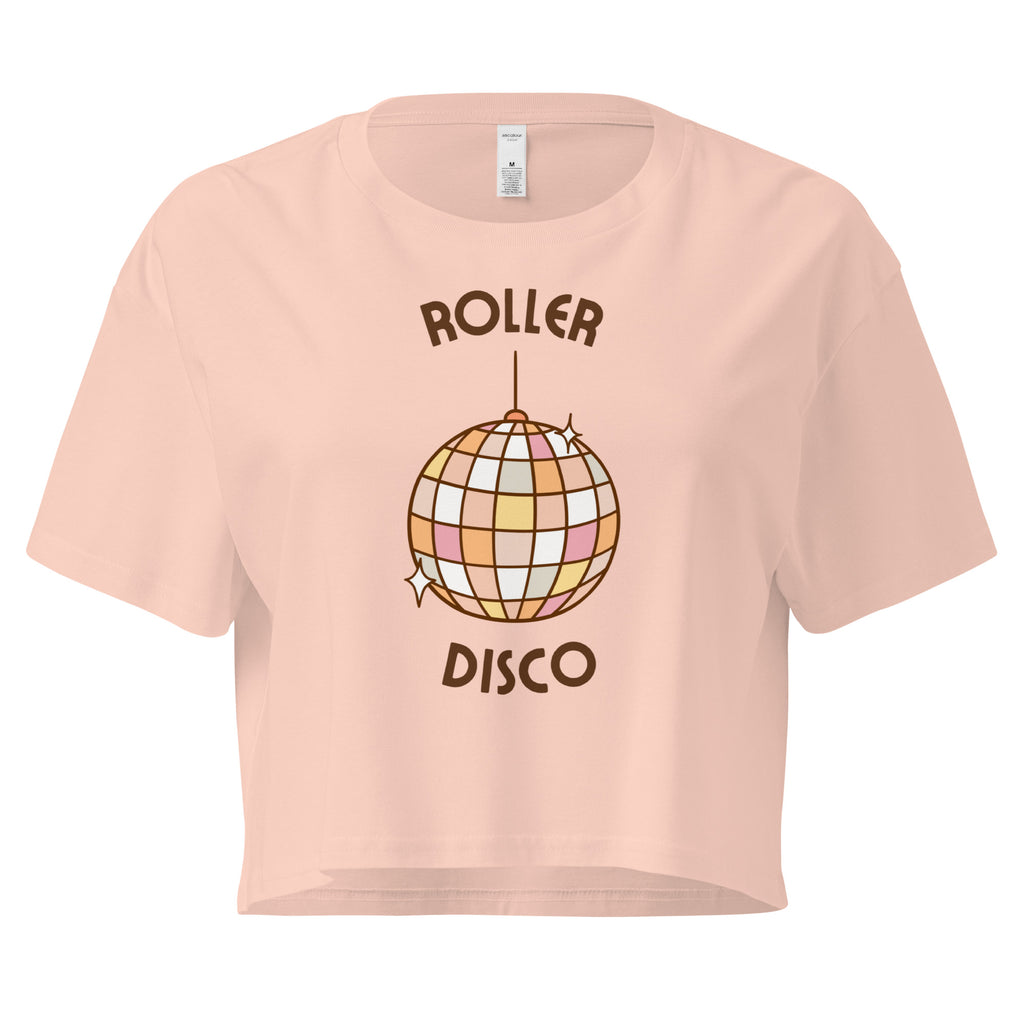 Light pink crop shirt with disco ball