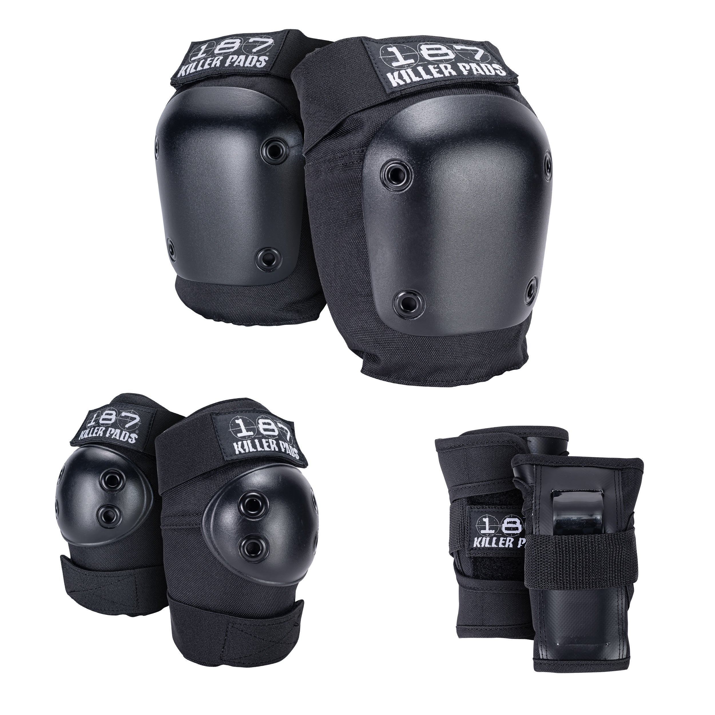 187 6-Pack Pad Set - BLACK – Pigeon's Roller Skate Shop