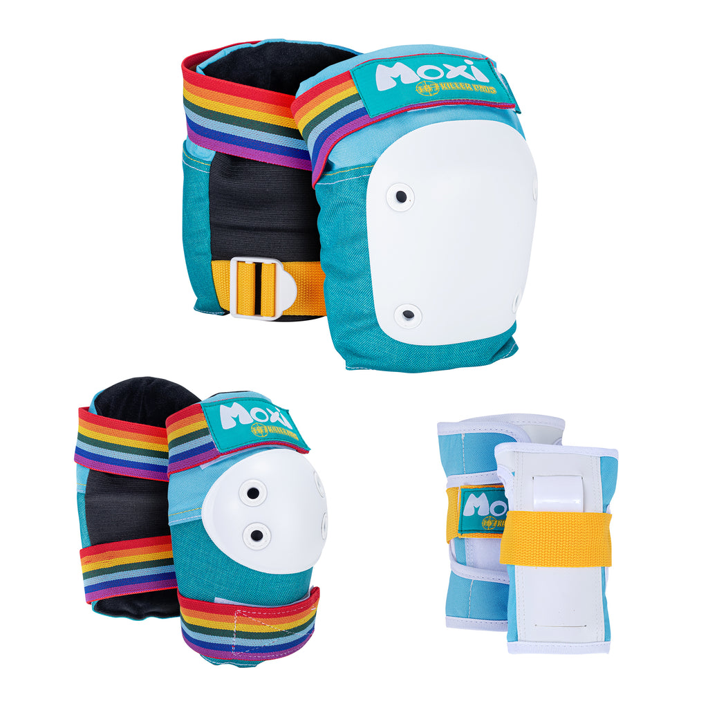 Moxi Six Pack Pad Set - JADE - Pigeon's Roller Skate Shop
