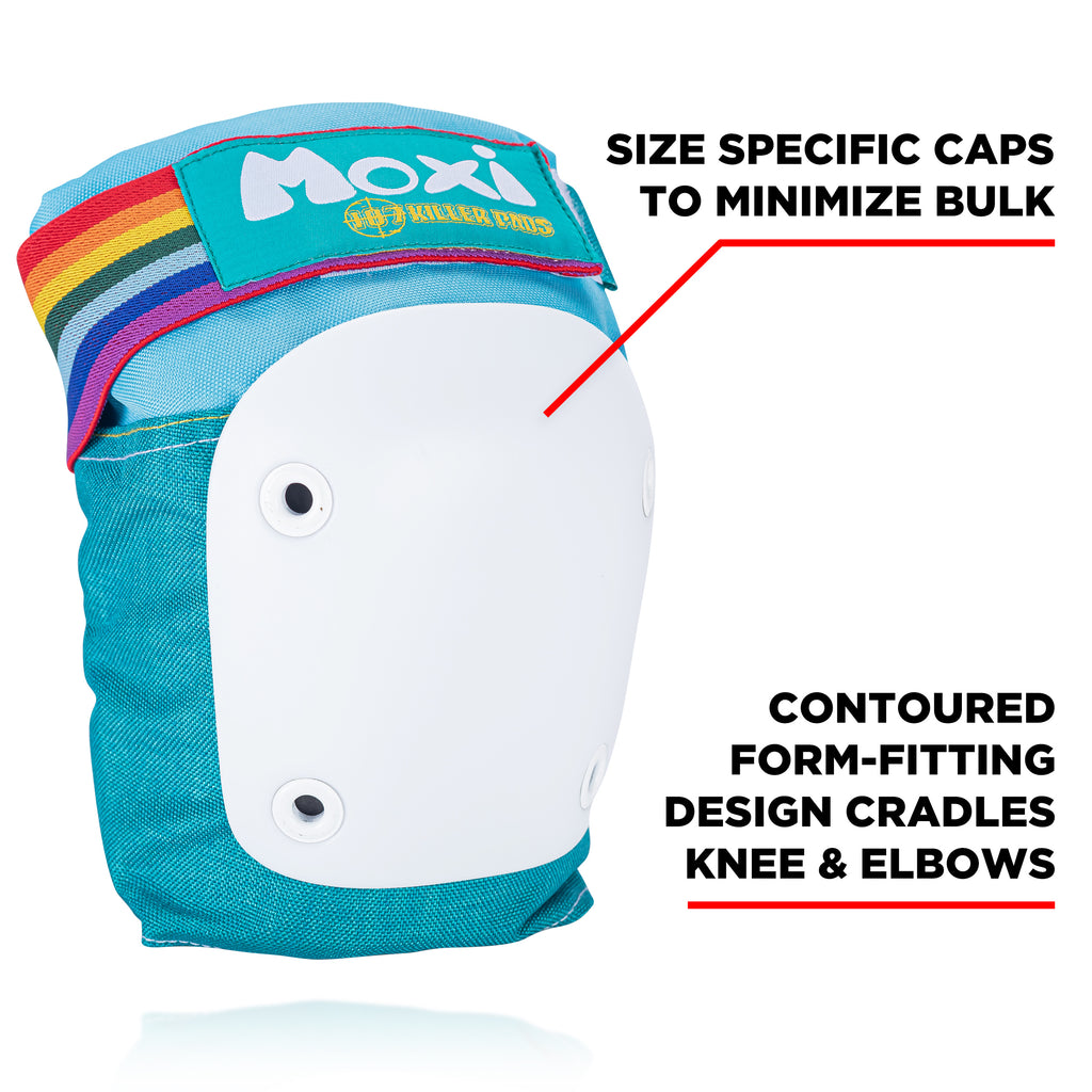 Moxi Six Pack Pad Set - JADE - Pigeon's Roller Skate Shop